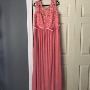 Coral Bridesmaid Dress. Size 22